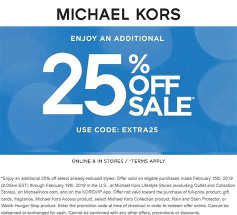 code promo michael kors